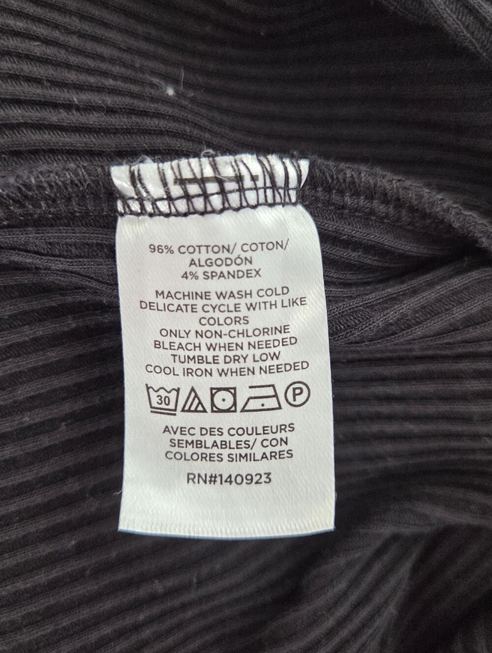 Loft Black Ribbed Knit Off-the-shoulder Short Sleeve Top, Size Small - Picture 5 of 6